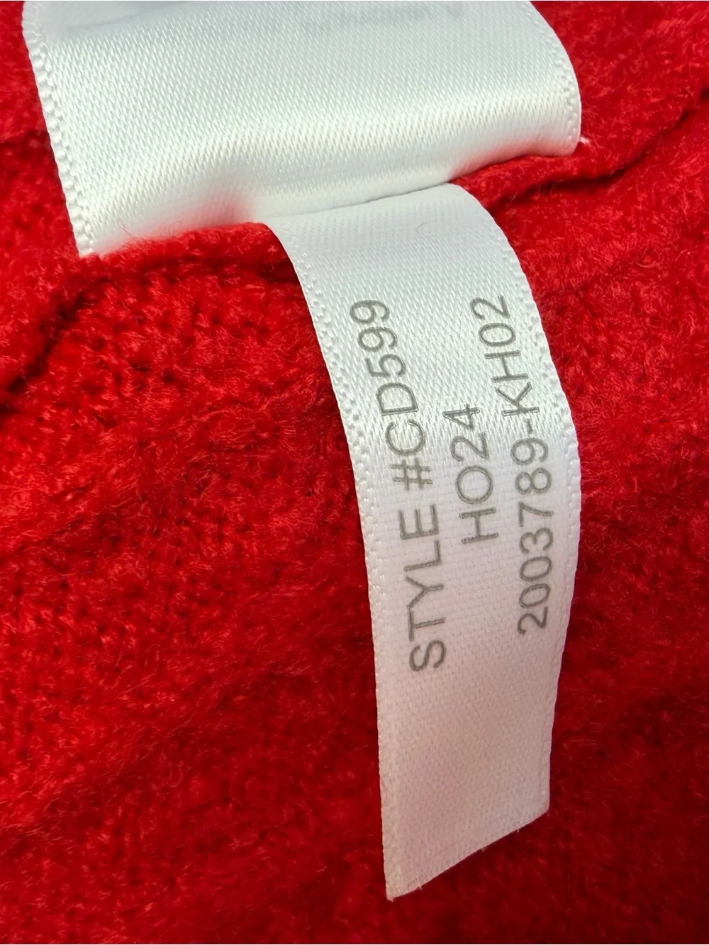 J. Crew NWT Mens Extra-Soft Cable Knit Crewneck Sweater Red Small Christmas